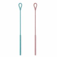 클린아유 실리콘 빨대 세척솔, 핑크+블루, 2개
