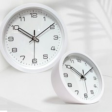 모던 무소음 벽탁상시계 18cm / 무소음벽시계 / 국내생산 벽걸이시계 탁상시계 아담한시계 예쁜시계, 화이트