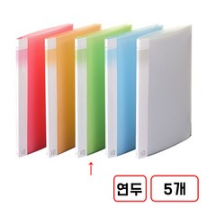 반투명 클리어 화일(A4), 1세트, (10매/연두/F528-73/N4608402)5개입