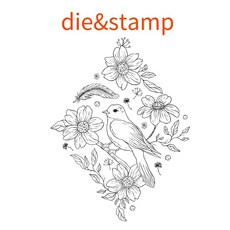 사랑 금속 절단 금형 스크랩 예약 공예 템플릿 생산 앨범 수제 장식, 1개, 3. AA2429-die and stamp