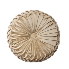 亞馬遜輕奢純色荷蘭絨南瓜沙發抱枕手工縫製車輪形狀椅子腰枕靠墊, 輪胎米駝色