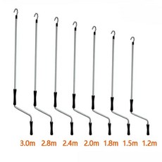 어닝 핸들 그늘막 손잡이 돌리는 천막 래버 막대기, 핸드 크랭크 1.8미터