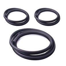 The LOOK Wind Keeper TPV 玄關門隔音防風密封條 2.1m 黑色 3入, 3個