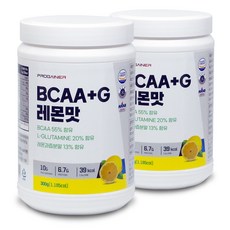 프로게이너 bcaa+g 레몬맛 아미노산 BCAA 글루타민, 2개, 300g