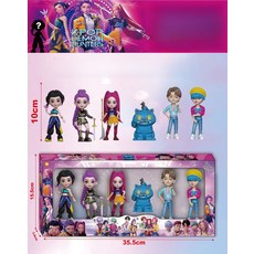 헌트리스 여성단 상품 K-Pop 피규어 모델 블라인드 박스 트렌디 토이 장식품, 헌트맨 남녀단 고양이 모델 [창문형 박스 개봉판]