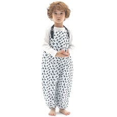 유아동 전신미술가운 멜빵형 / 갯벌바지 / 모래놀이바지, 화이트강아지