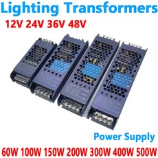 조명 변압기 12V 24V 300W 190V 12 200W 48V 220V 장치 볼트 전원 공급 36V 60W LED 400W AC 100W 드라이버, 02 36V DC Power Supply, 02 400W, 1개