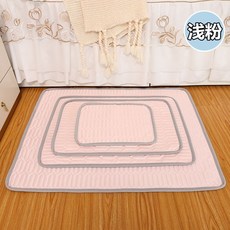 寵物冰絲涼感墊 狗涼墊 狗狗涼墊 貓涼墊 寵物涼感墊 狗狗涼感墊 寵物床墊 防滑底部, 1個, 粉紅色【 冰絲涼感墊】,M 5kg内, 粉紅色