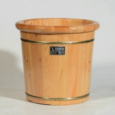 히노끼족욕통 발습식 편백나무 발찜질 건식 40CM, 40 테두리 싱글 배럴