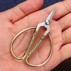 레트로 스테인레스 바느질 가위 절단 뾰족한 재단사, 26. 1Pcs-J, 1개
