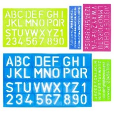 알파벳 숫자 도형자 (5pcs)
