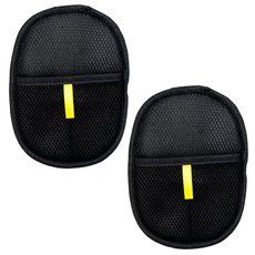 블루빈 강아지 고양이 털제거 정리 브러쉬 장갑, 2개, 블랙+옐로우