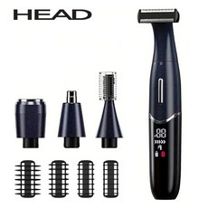 멀티 트리머 4in1 바디 얼굴 눈썹 면도기 비키니 다리 털 제거기, 4 in 1 트리머