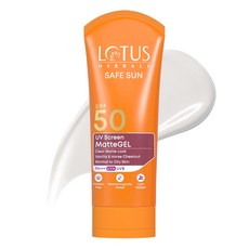 Lotus Herbals Sunscreen for Women & Men | Safe Sun UV Screen Matte Gel Sunscreen, 1개, 100g