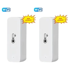 MIJIA Tuya Wifi/Zigbee 온도 습도 센서 실내 스마트 라이프 제어 홈 알렉사 구글 어시스턴트와 호환, 06 WIFI 2PCS
