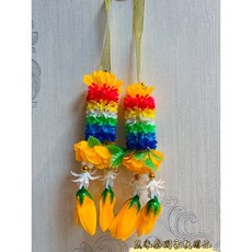 泰國手工花圈：還願、供奉、許願七色花，適用四面佛、象神、古曼，皇家泰國宗教用品, 玉蘭花（黃色）