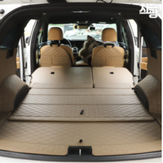 차팡 기아 2026 더뉴 쏘렌토 트렁크매트 / MQ4 하이브리드 공용 풀커버 차박매트, 크렐사운드 무/ 도어램프 LED 유, [2세대SS] 올리브브라운, 더뉴 쏘렌토 MQ4 F/L 6인승