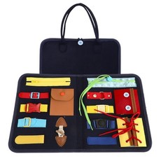 유아반 손가락감각 지퍼버클 끈묶기 협응놀이가방 발달놀이 집중력향상장난감 영유아, 1개