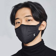 3D 에어 돔 마스크 (봄 가을 겨울), 블랙 XXL, 1개, 1개입