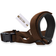 독스랩 강아지 입마개 소형견 중형견 대형견 리트리버 진돗개, S, 1개, 브라운