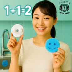 JVIM 스크럽대디 캐디 홀더 수세미 거치대 마미 스폰지 주방 욕실 정리, 2개, 개수