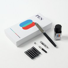 [플로우스팟] 볼펜 호환 만년필 세트 클래식 캘리그라피 직장인
