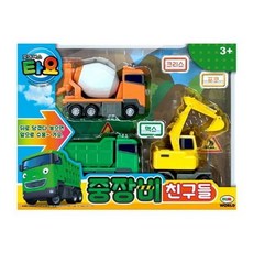 미미월드 타요 중장비 친구들 자동차 작동완구, 혼합색상, 1개