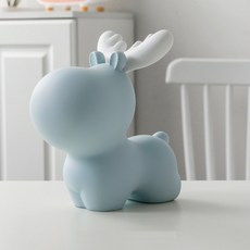 플랜와이 파스텔 사슴 인테리어 저금통, 블루