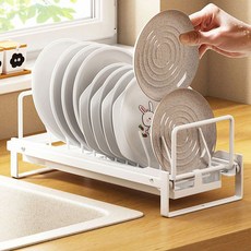 식기건조대 철제 1단 접시꽂이 얇은그릇용 건조대 yss+872Pw