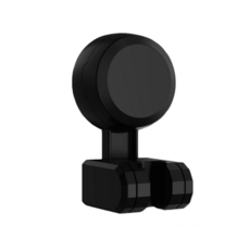 免釘強力吸盤可調節花灑支架 浴室花灑固定座 多功能淋浴花灑架, 黑色-吸盤款