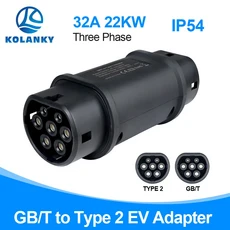 콜랑키 7.2KW/22KW 32A 1/3P AC EV 어댑터 GBT - IEC 62196-2 타입 2 전기차 충전용 커넥터, 02 22KW 32A 3P