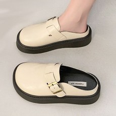 Modern Fashion 여성 발편한 통굽 뮬 샌들 고급감 슬리퍼 X167
