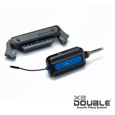 X2 DOUBLE 無線 免開孔 木吉他拾音器, 1個