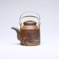 名家柴燒紫砂壺, 1個, 褐色