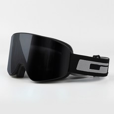 가빈 스키 고글 스노우보드 케이스 포함 방풍 김서림방지 S701, 블랙, 1개