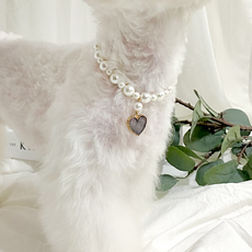 Deden 寵物珍珠雕刻項鍊, 灰色