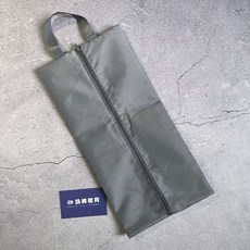 凱將體育 羽球鞋袋 手提袋 防潑水 透氣 簡易收納, 灰色 可裝 25cm 以下鞋款, 1個