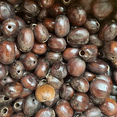 臺灣出貨 印尼果殻風鈴diy黑果材料包自製果殻音手工製作手搖鈴pangjii果殻 0OUT, Pala花豆蔻果25個+麻繩61米, 1個