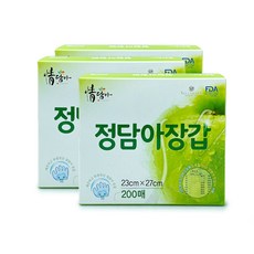 정담아 비닐장갑 위생장갑 200매 3개