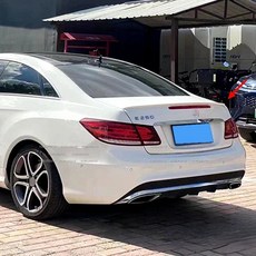 메르세데스 벤츠 W212 W207 E클래스 2도어 쿠페 스포일러 10-15 호환, 유광 블랙