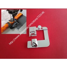 2016 HM-6290-4 1 SNAP ON HEMMING FOOT 4/8'' =13mm 바느질 노루발 조정 가능한 바이어스 바인더 발 압연 밑단 발 키트, 보여진 바와 같이, 1개