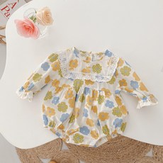 소녀의 봄 새 드레스 아기의 0-6 세 소녀의 한국 스타일 꽃 드레스