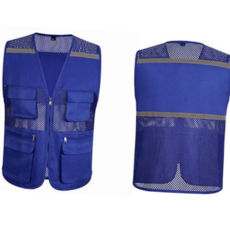 남녀공용 안전 조끼 다용도 반사 작업 메쉬 안전 조끼 활동 포켓 레저, 옐로우