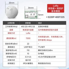 무선 직렬 통신 모듈 장거리 개발 보드, 1. E220P-400T22S Plus, 1개