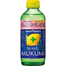일본 포카삿포로 키레토 레몬 무쿠미 MUKUMI 드링크 음료 155ml 12개
