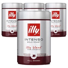 illy 意利 Incenso 深度烘焙 濃鬱義式濃縮研磨咖啡, 4個, 250g, 義式濃縮