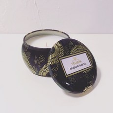 Voluspa 孟宗竹 Moso Bamboo 美國香氛蠟燭 小鐵盒 4oz, 日本檜木與柏木, 113g, 1罐