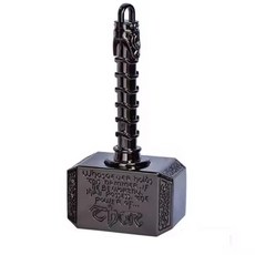 臺灣出貨 Kaeroi 索爾雷神之鎚錘錐槌陀螺 指尖靜音持久旋轉 黑科技桌麵手指小玩具 金屬EDC解舒減壓造型, 黑色二代（帶包裝）, 1個