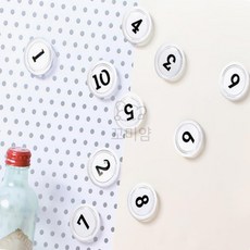 꼬미얌 숫자 자석홀더 35mm 81~90 숫자놀이, 1개