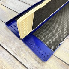 丸七 釣具 仕掛盒 子線盒 三層 四面仕掛 高級主線盒 競技多功能 鉤盒 磯釣 海釣 池釣 釣蝦, 藍,長30cm(小) 60個子線柱, 詳見包裝